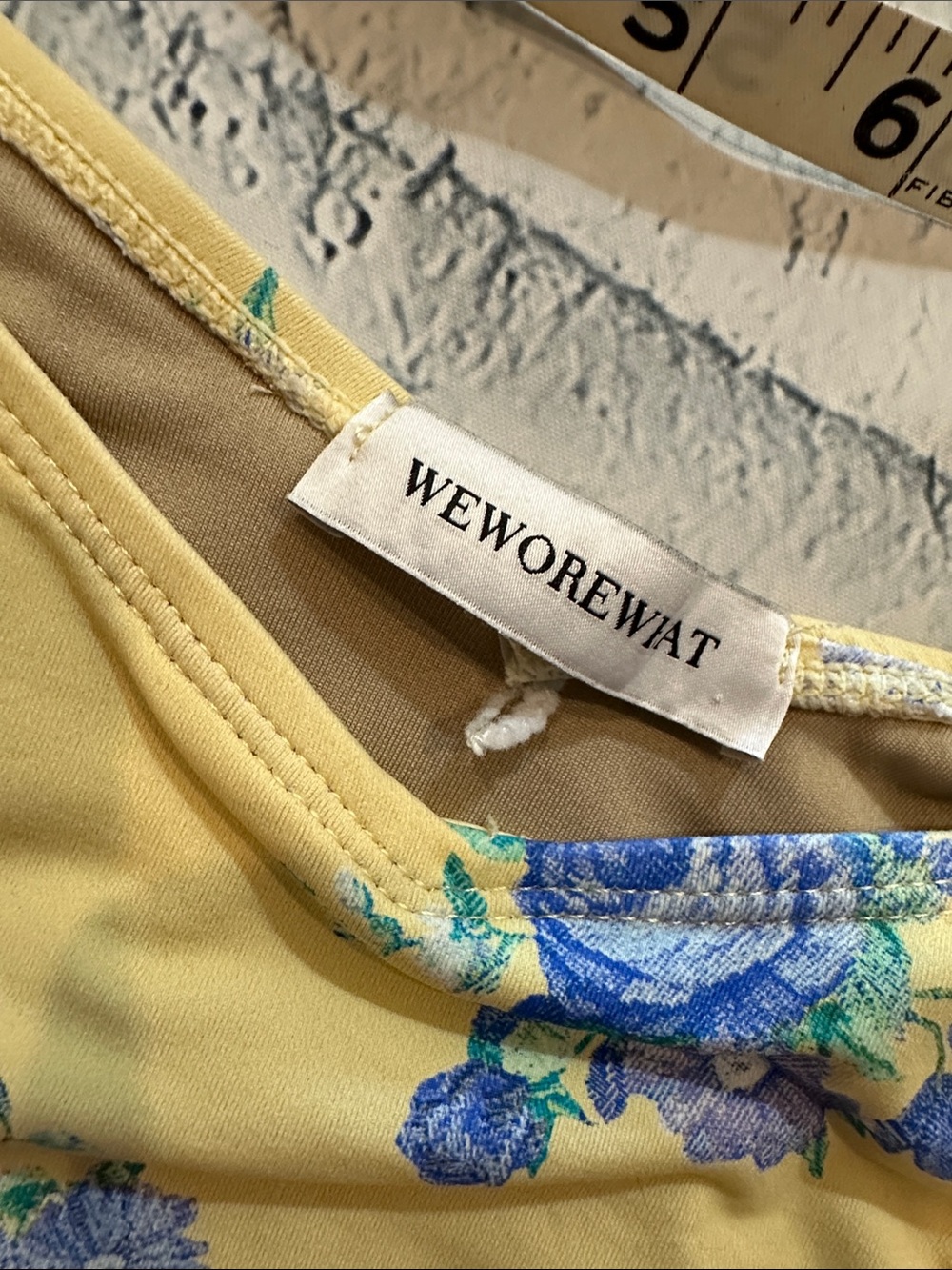 Yellow Floral Underwire Bikini Set - Picture 6 of 9